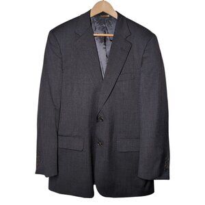 Brooks Brothers 1818 Madison Mens Wool Blazer 40R/34W Charcoal Union Made in USA